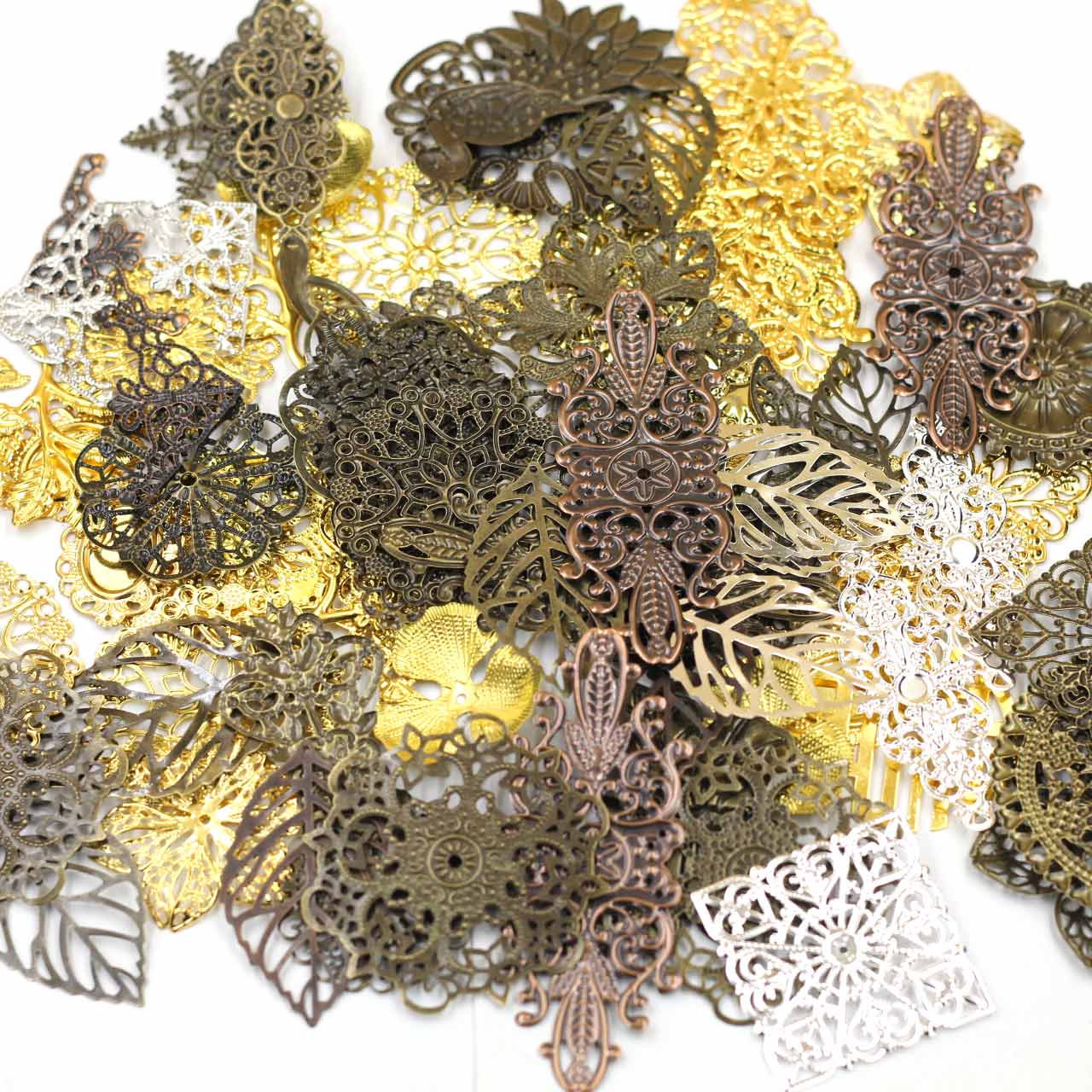 Embellishment Crafts - Connecteurs d'embellissements, mélange aléatoire de fleurs