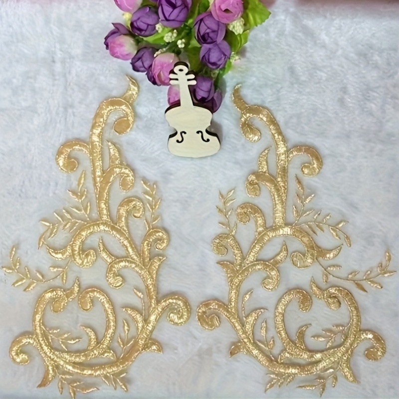 Applique Patch Flower - 2 paires de fleurs en dentelle
