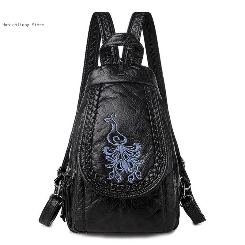 Applique Patch Flower - Sac à dos en cuir PU