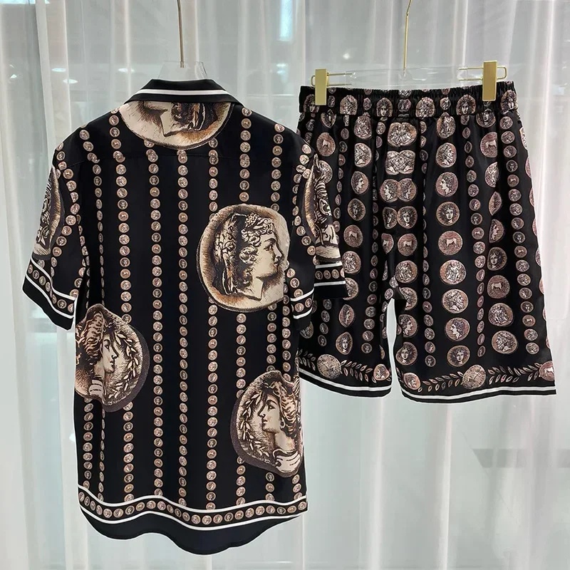 Embellish Knit - Ensemble Chemise Hawaïenne et Short pour