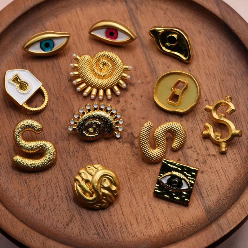 Bouton Métallique Vintage en F - Craft Embellishment avis et prix