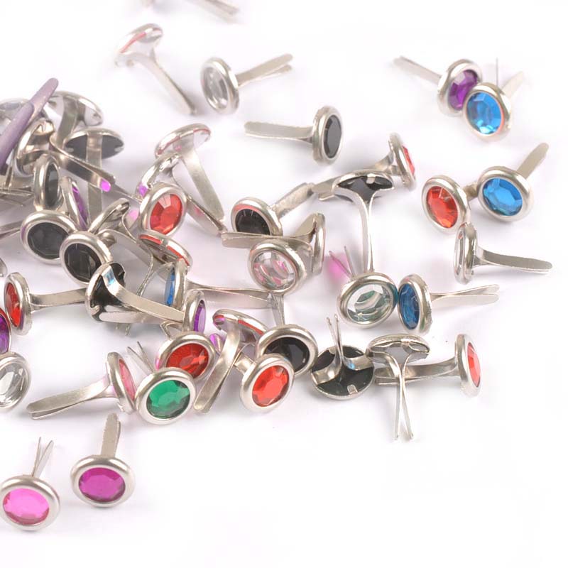 50 pièces de brads en strass m - Embellishments For Scrapbooking avis et prix