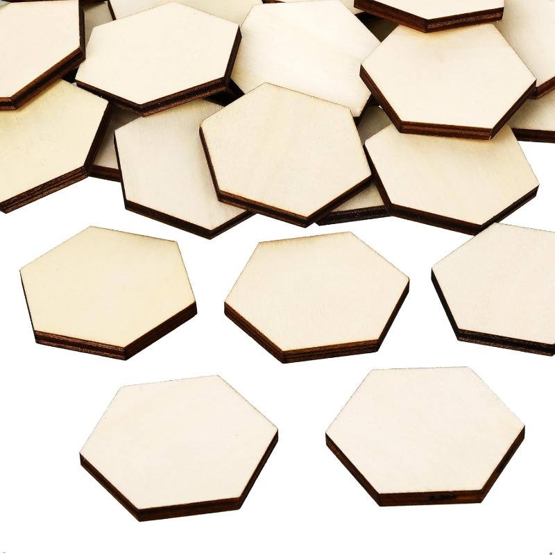 Pièces hexagonales en bois ina - Craft Embellishment avis et prix