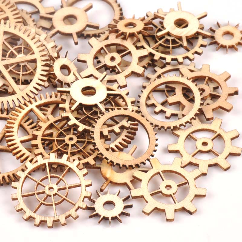 Roue dentée artisanale en bois - Embellishments For Scrapbooking avis et prix