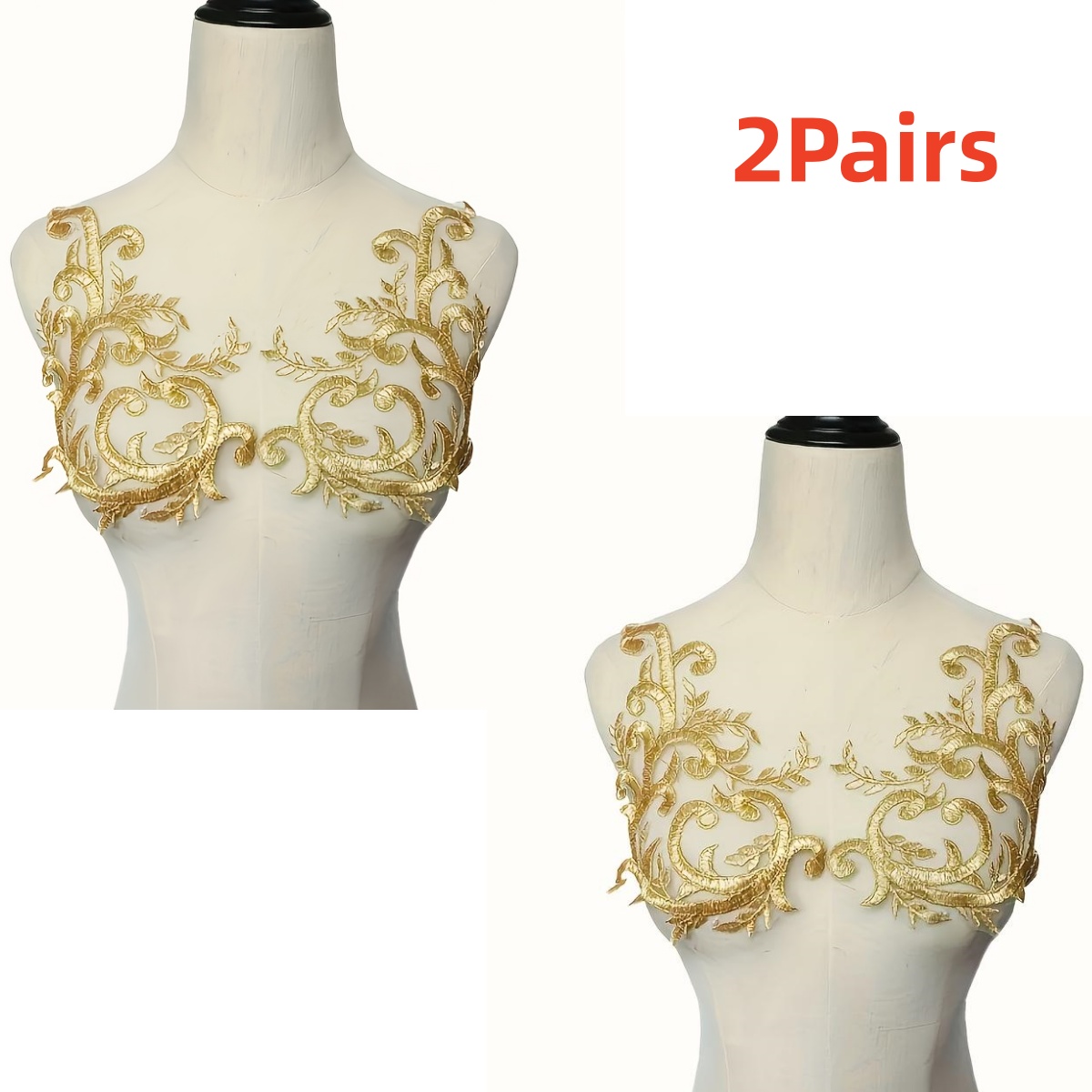 2 paires de fleurs en dentelle - Applique Patch Flower avis et prix